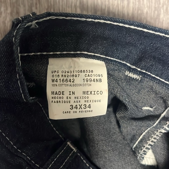 Dickies Blue Relaxed Jeans with Contrast Stitching - Picture 1 of 4